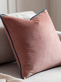 Furn Blush Teal Meridian Velvet 55 x 55cm Cushion