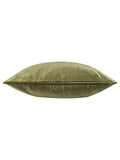 Paoletti olive green luxe velvet cushion (British brand)