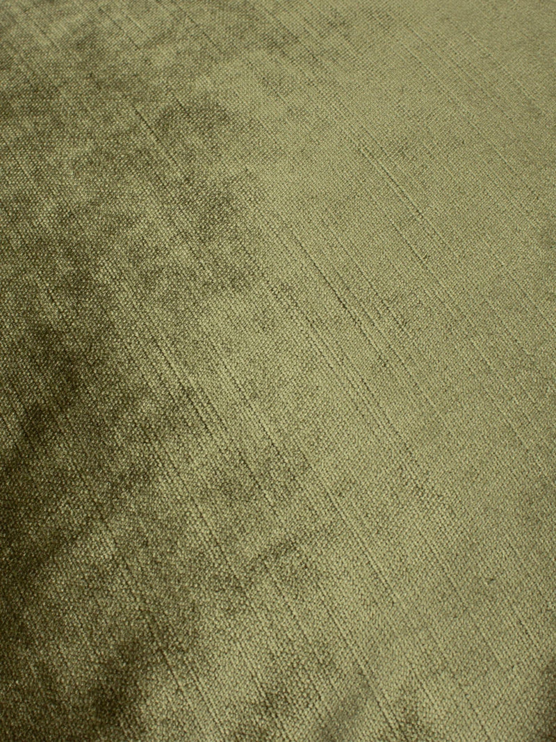 Paoletti olive green luxe velvet cushion (British brand)