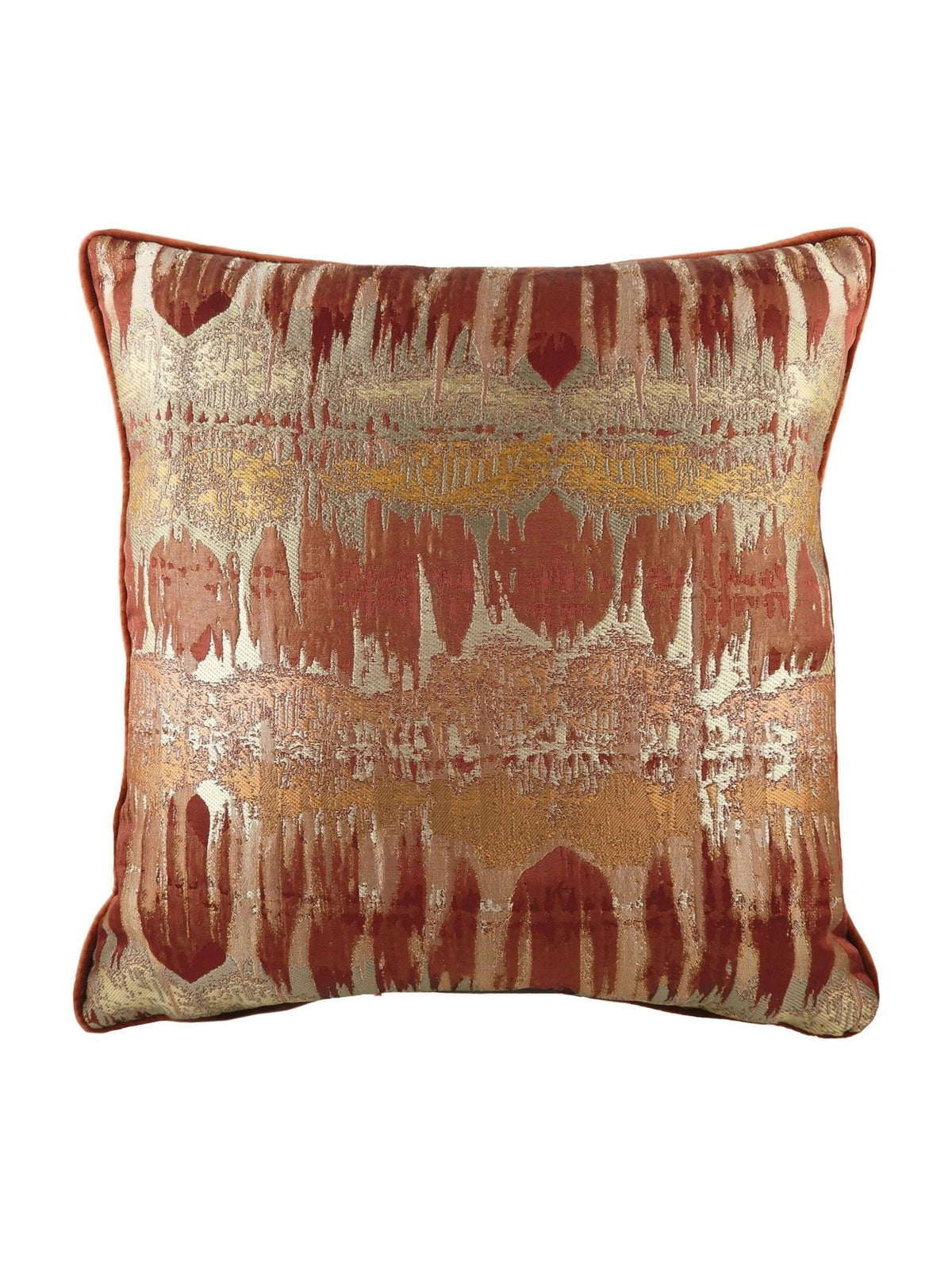 Evans Lichfield Inca Jacquard Cushion Mocha Brown 43 x 43cm