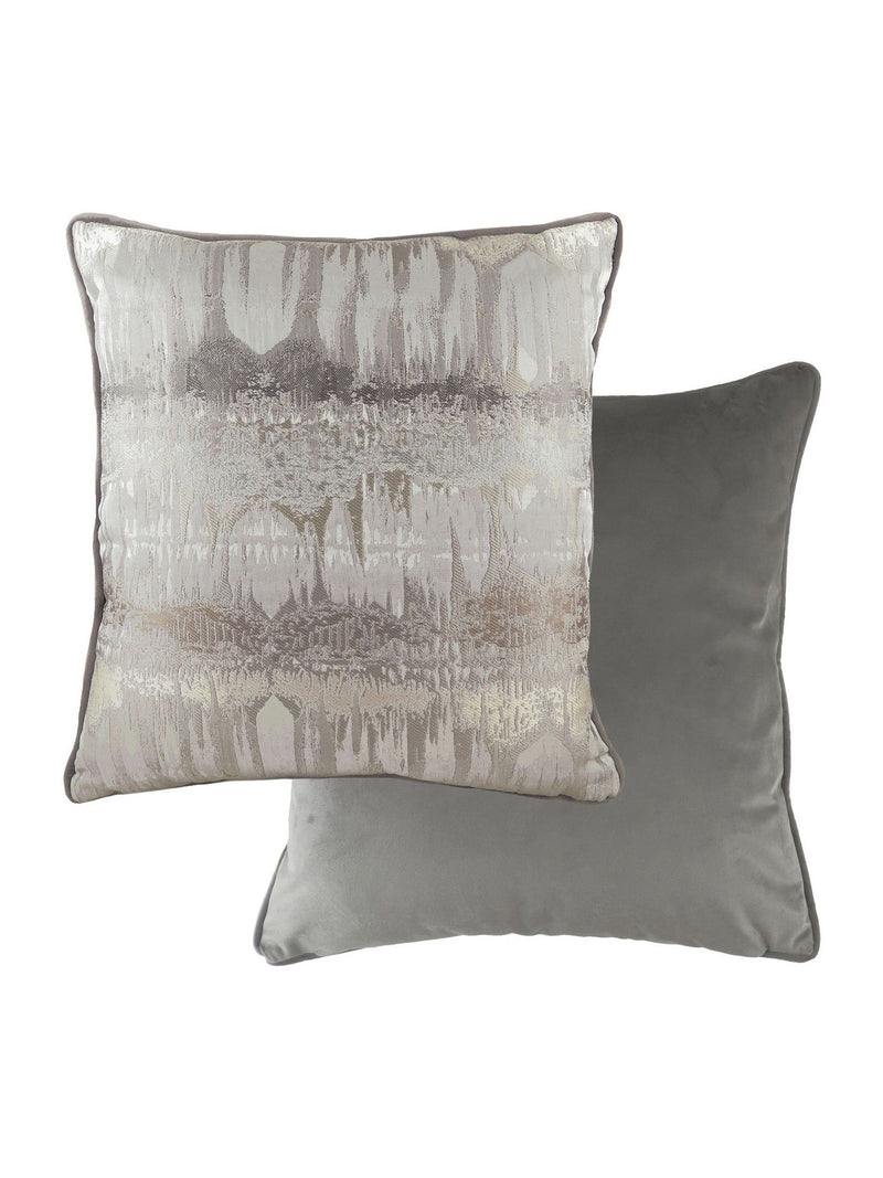 Evans Lichfield Inca Jacquard Cushion Mocha Brown 43 x 43cm