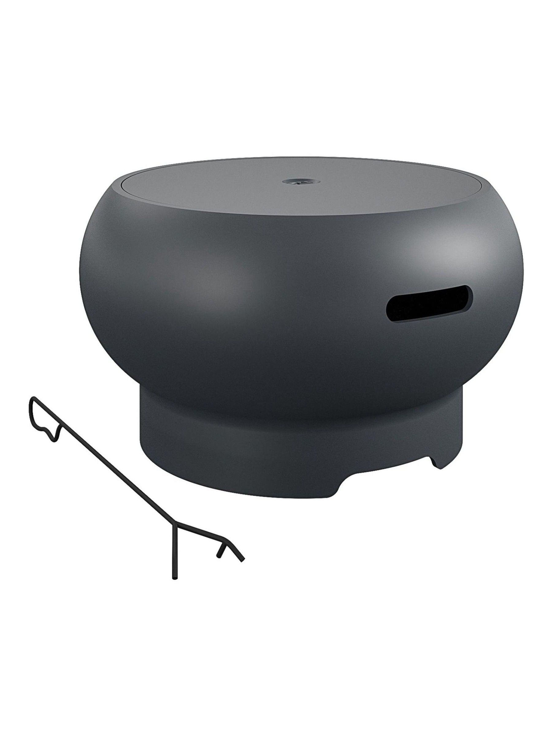 Novogratz Asher red garden fire pit, imported from the UK