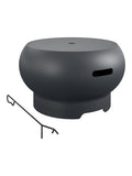 Novogratz Asher red garden fire pit, imported from the UK