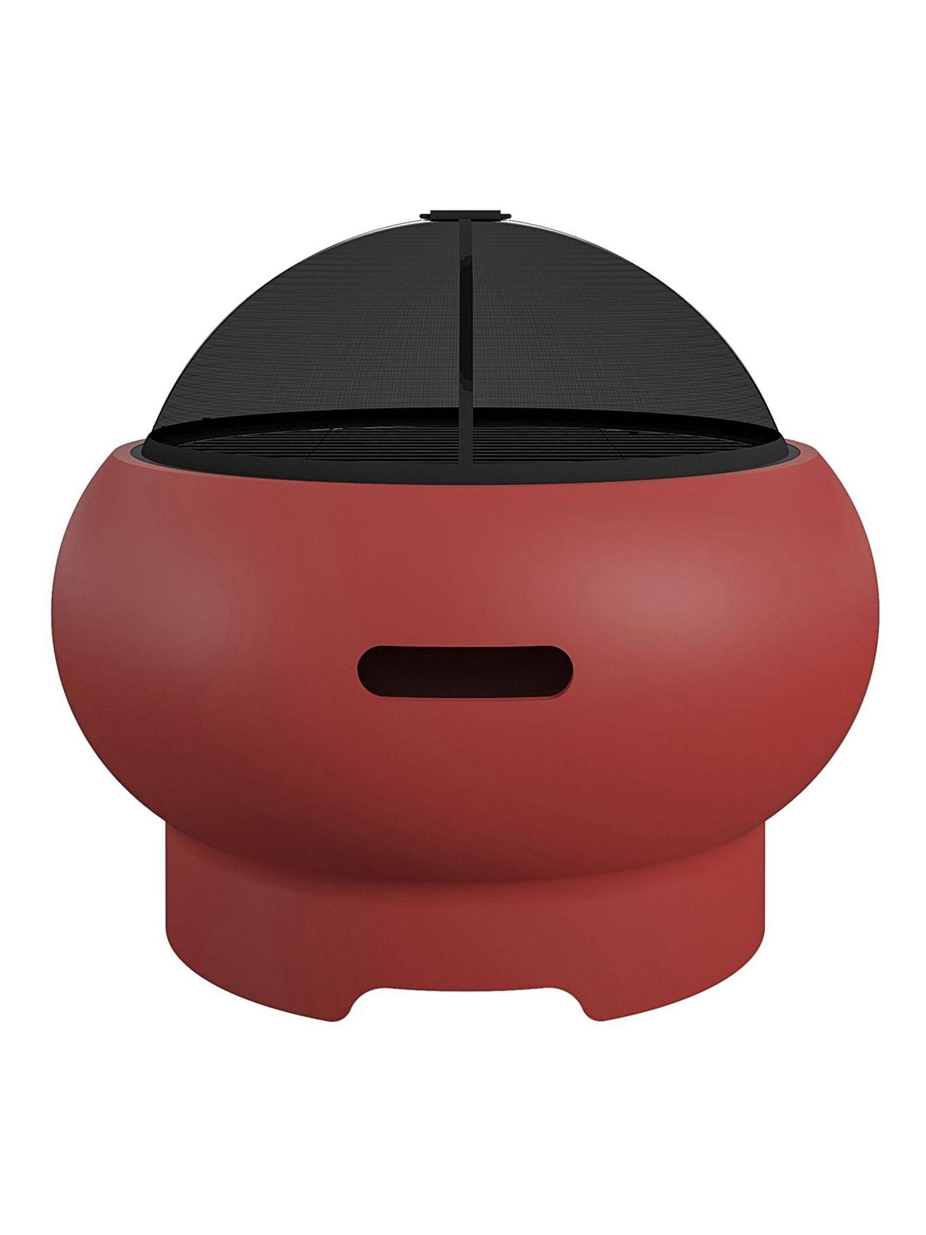 Novogratz Asher red garden fire pit, imported from the UK