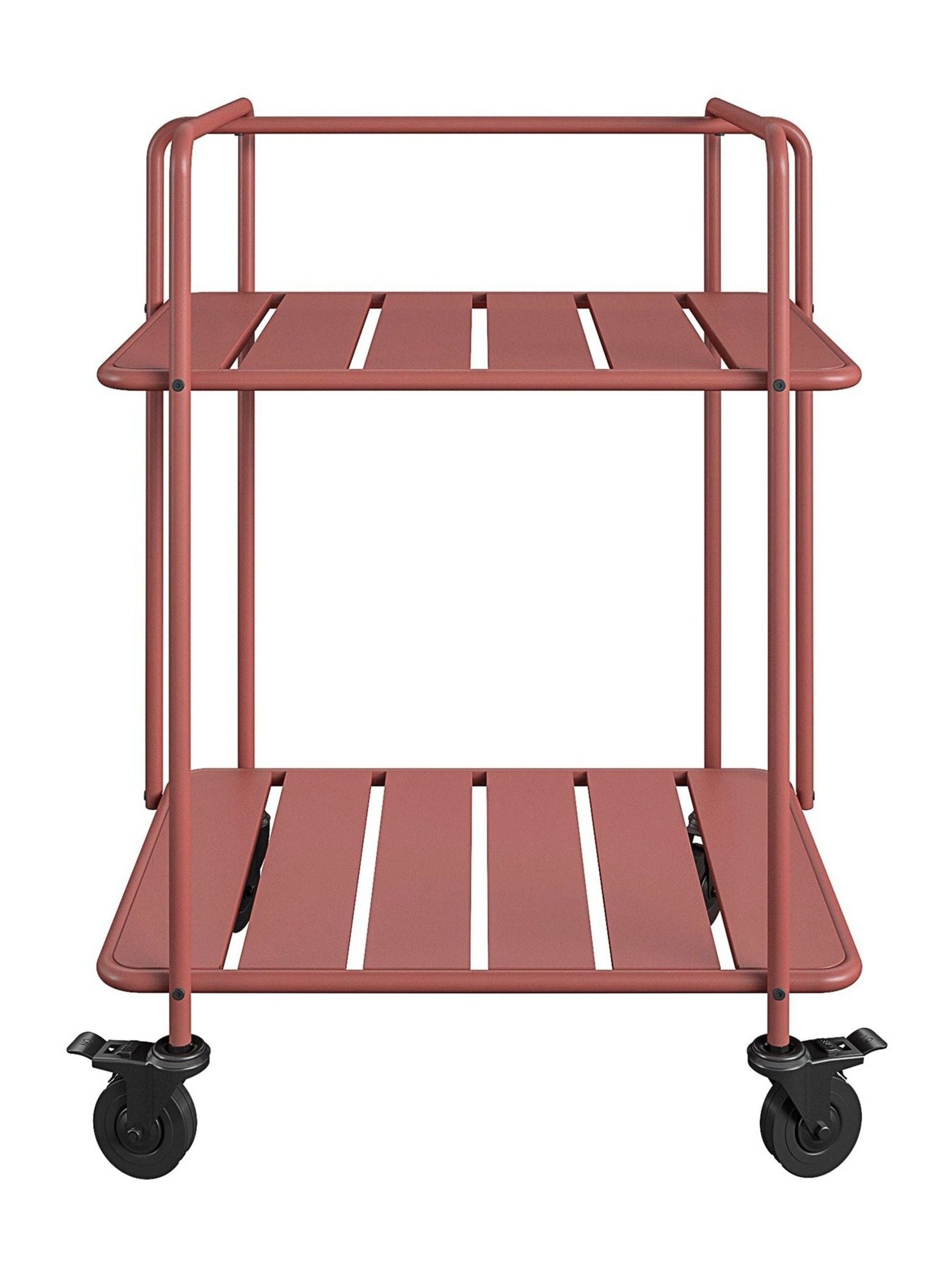 Novogratz red Penelope bar cart - British product