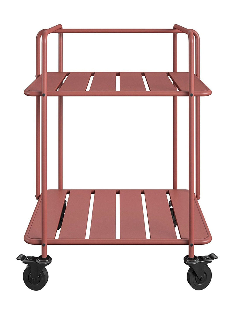 Novogratz red Penelope bar cart - British product