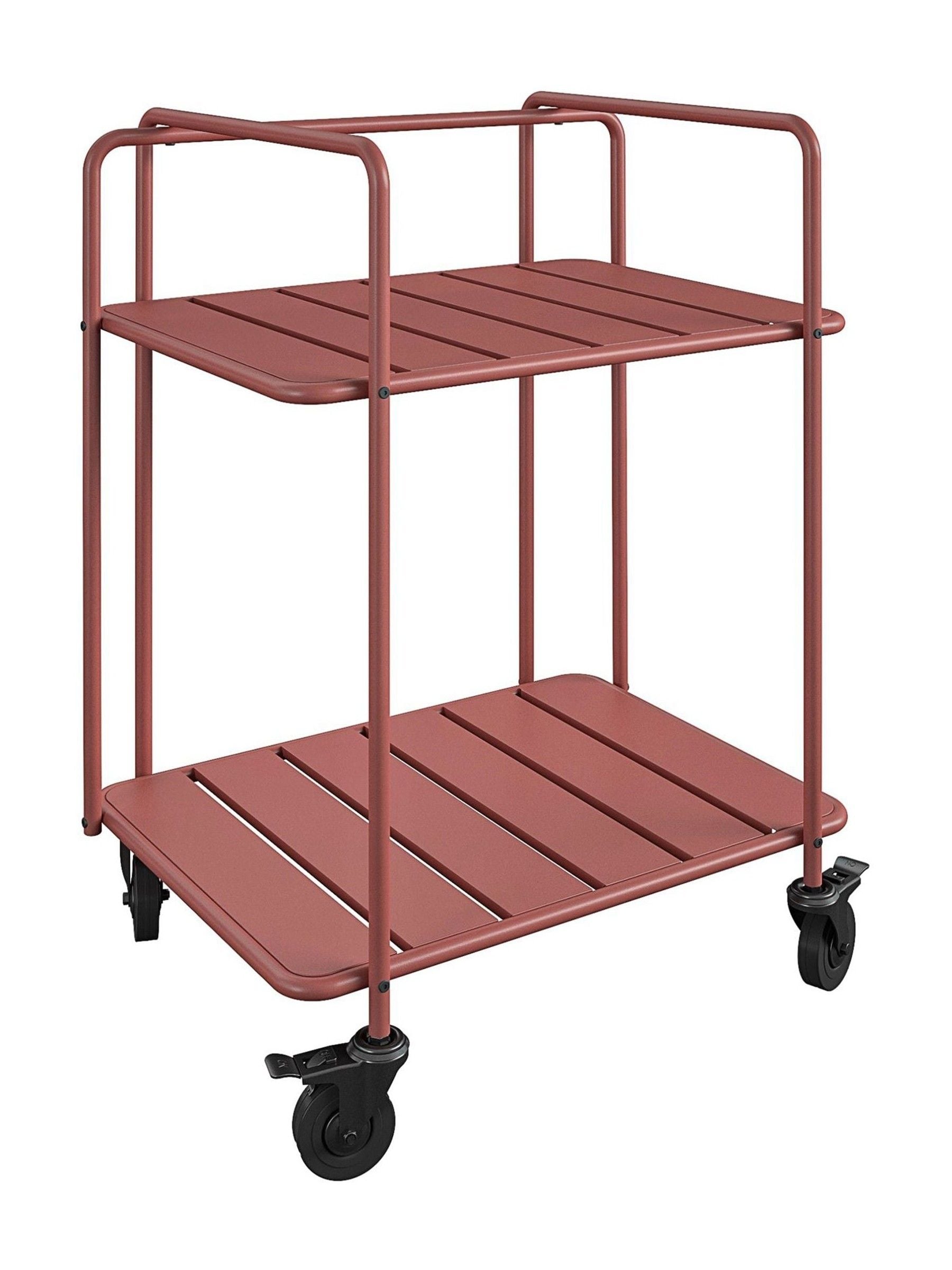 Novogratz red Penelope bar cart - British product