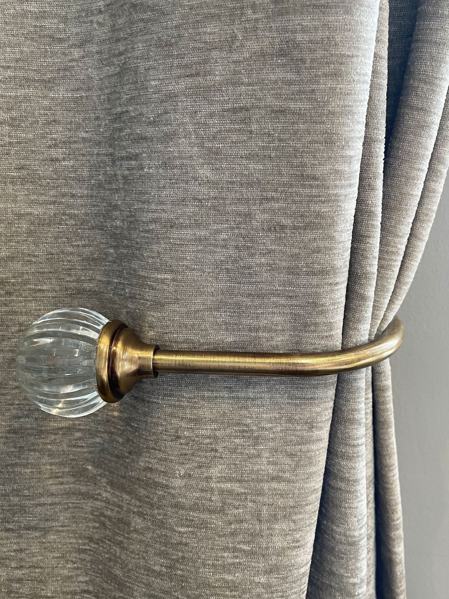 Laura Ashley Chrome Vivien Glass Curtain Embrace