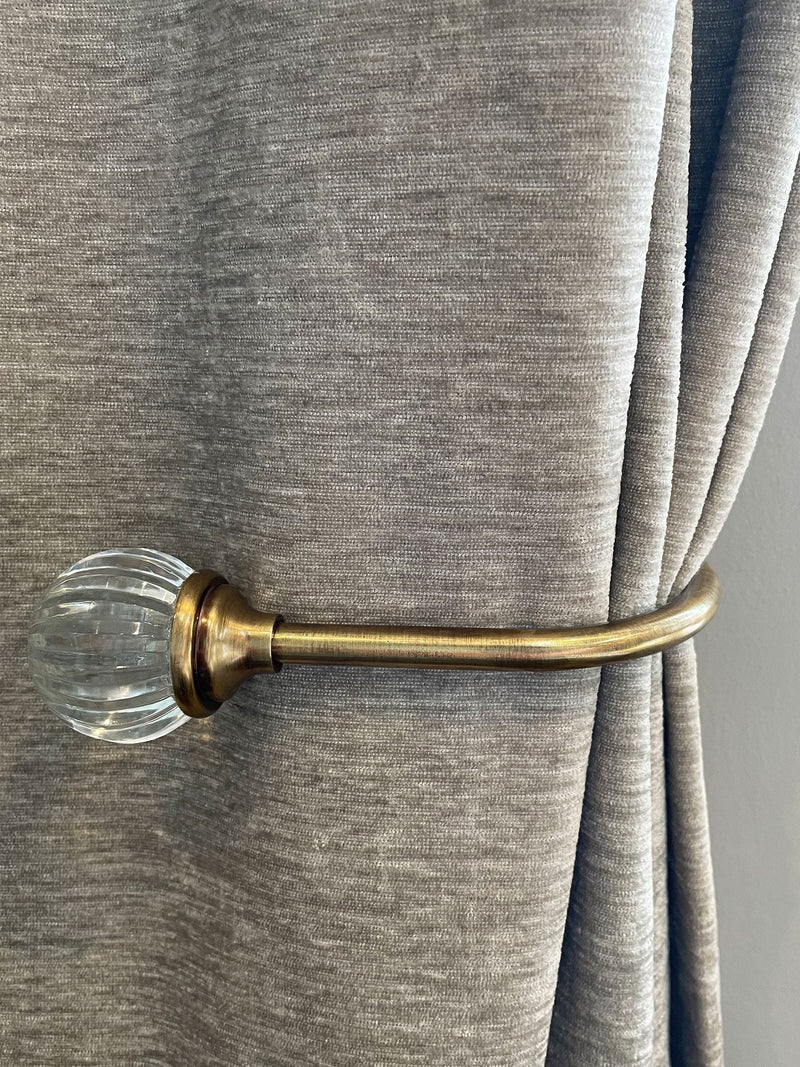 Laura Ashley Chrome Vivien Glass Curtain Embrace