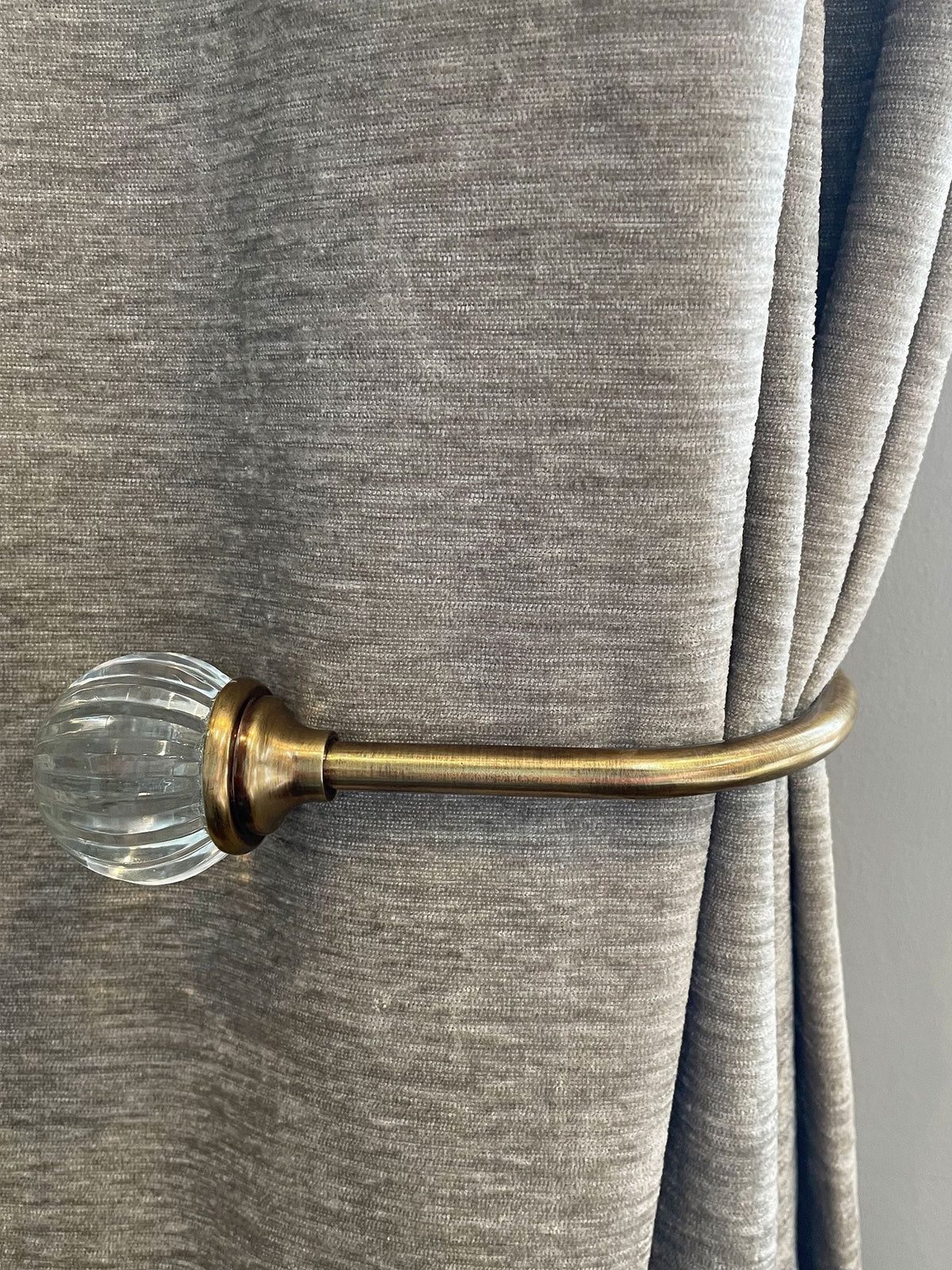 Laura Ashley Chrome Vivien Glass Curtain Embrace