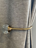 Laura Ashley Chrome Vivien Glass Curtain Embrace