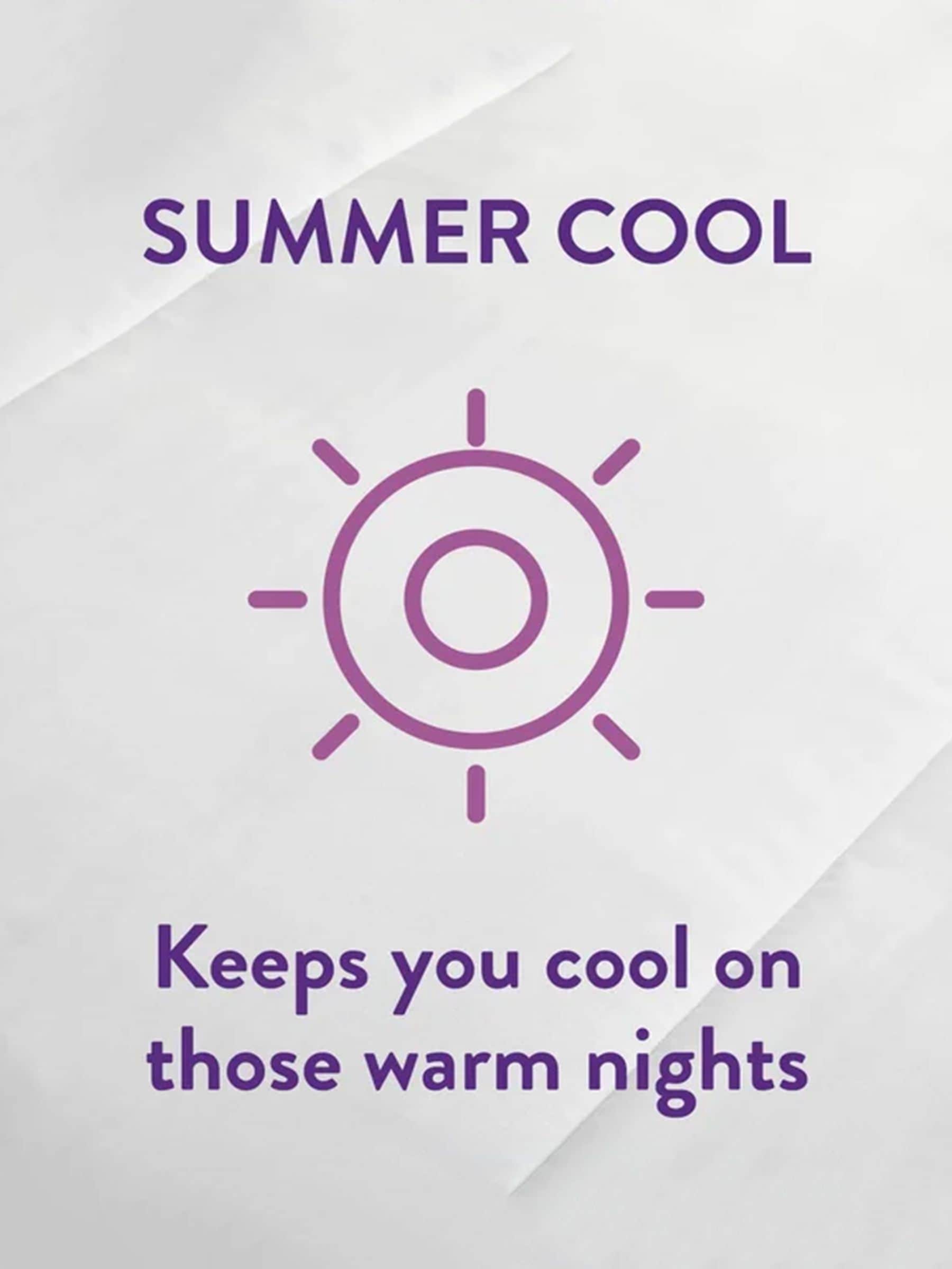Slumberdown Cool Summer Nights 7.5 Tog duvet (British brand)