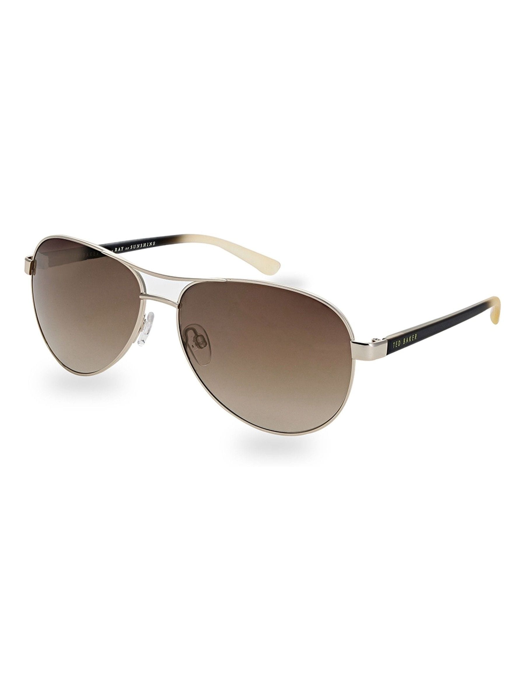 Ted Baker Gold Oliver pilot sunglasses - British product