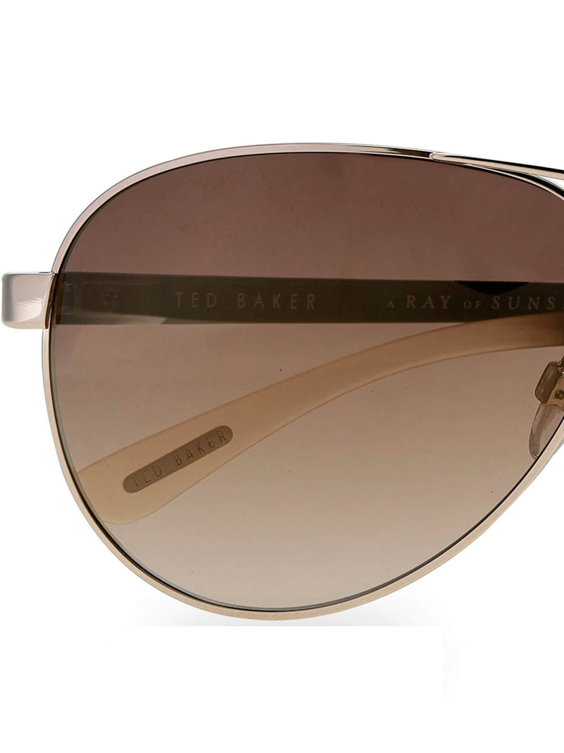 Ted Baker Gold Oliver pilot sunglasses - British product