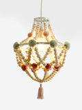 Tahlia pom pom chandelier light shade (British brand)