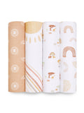 aden + anais Keep Rising Large Muslin Blankets 4 Pack