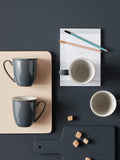 Denby 4 Piece Fossil Grey Elements Coffee Mugs