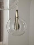 Brass Elara 3 light cluster ceiling light, UK version