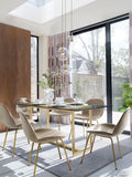 Brass Elara 3 light cluster ceiling light, UK version