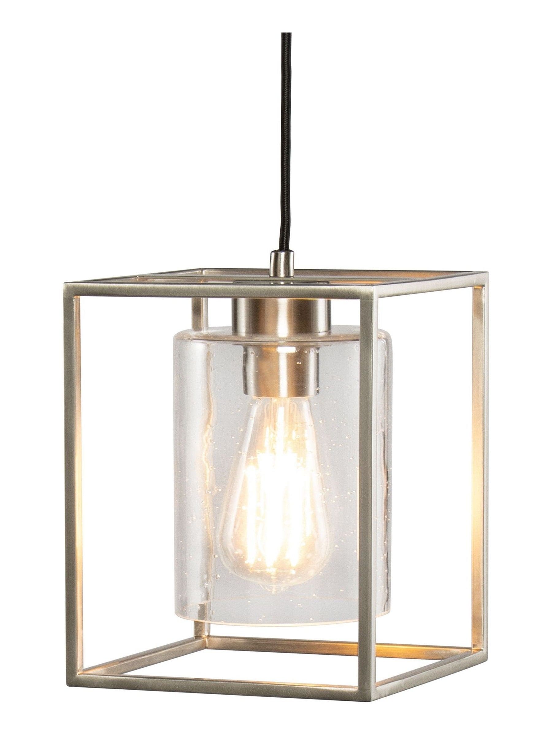 BHS Hardy 1 light cage pendant ceiling light matt black British brand