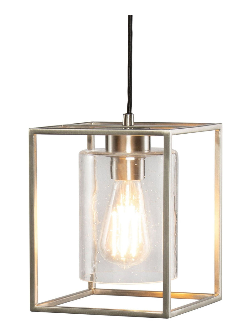 BHS Hardy 1 light cage pendant ceiling light matt black British brand