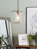 BHS Hardy 1 light cage pendant ceiling light matt black British brand