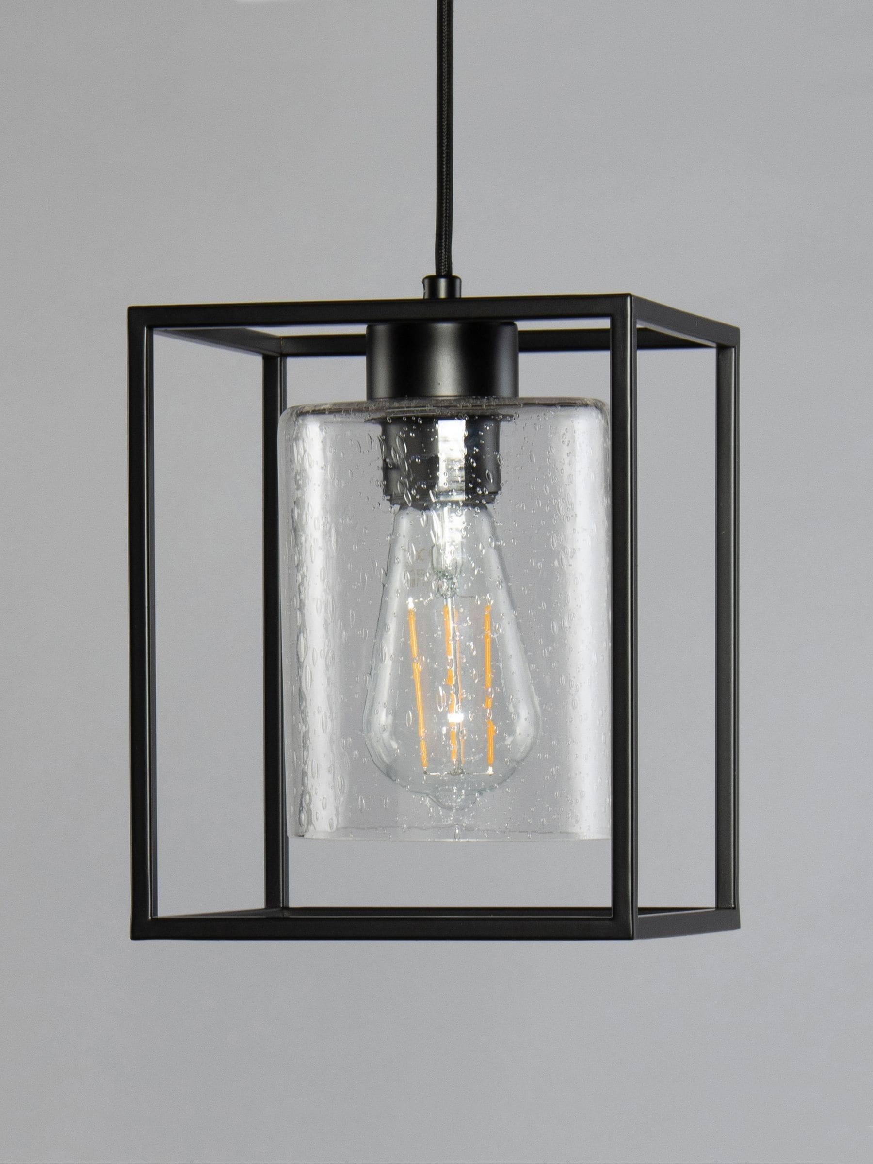 BHS Hardy 1-punkts buranheng taklampe matt svart britisk merke