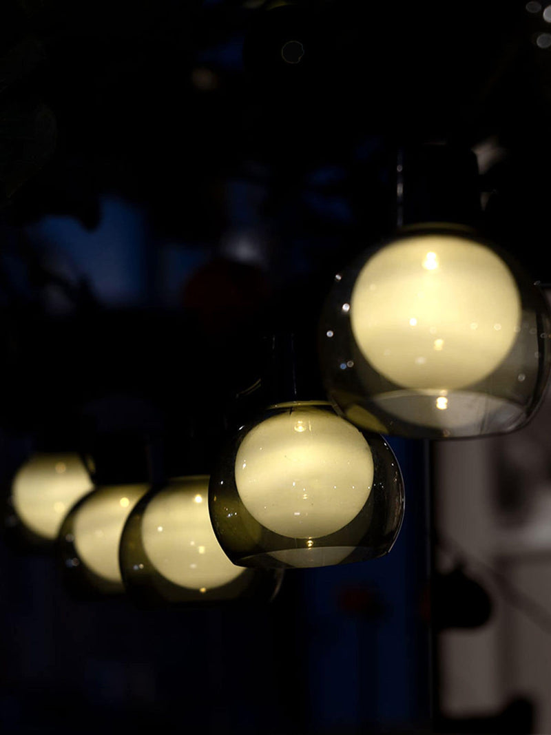 SolarCentre smoked festoon solar lights set of 20, UK version