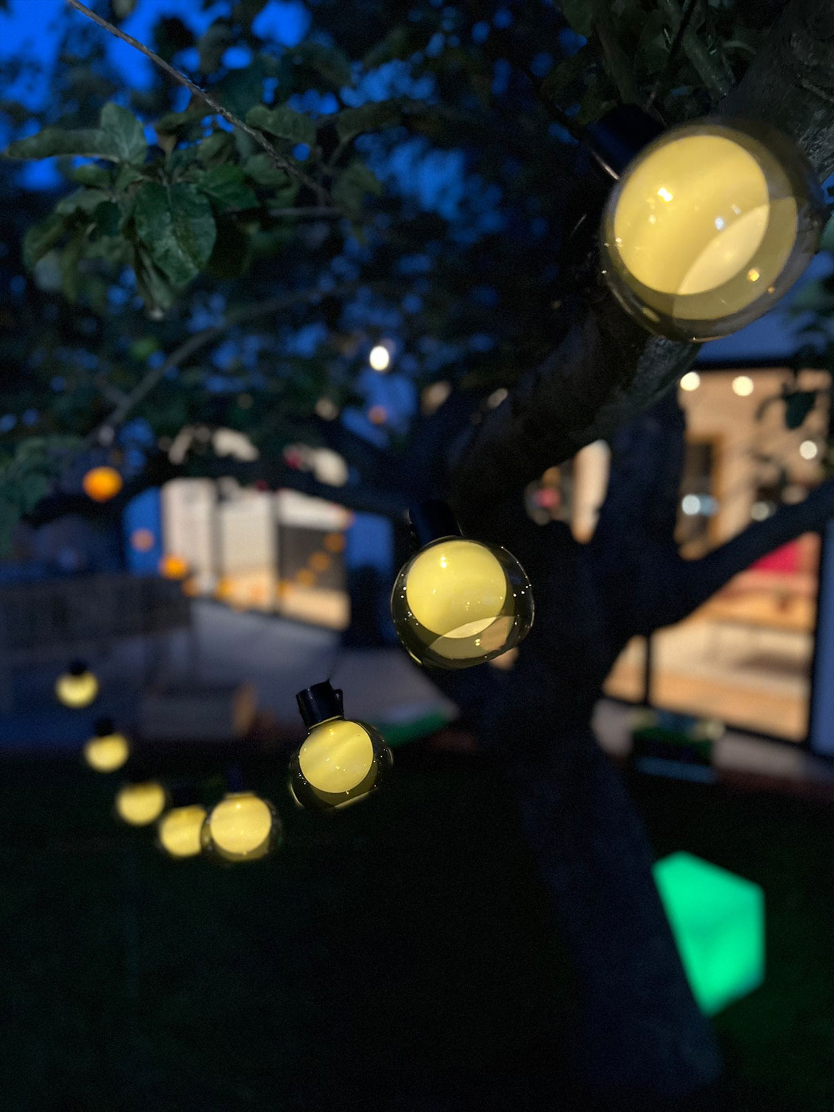 SolarCentre smoked festoon solar lights set of 20, UK version
