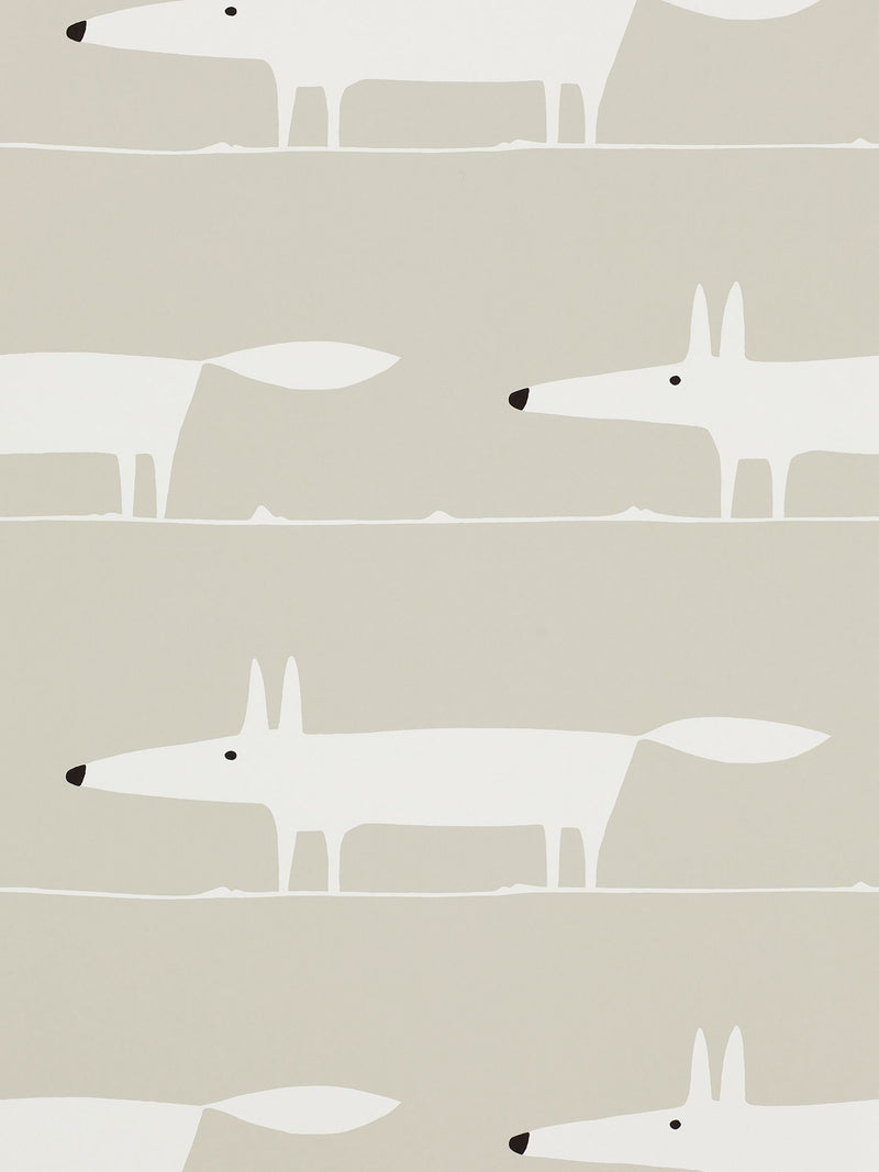 Scion Mr Fox wallpaper sample (British brand)