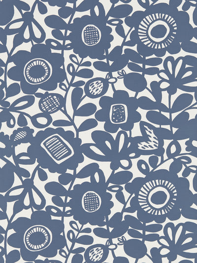 Next Scion Blue Kukkia Wallpaper- Buy online at McGrocer