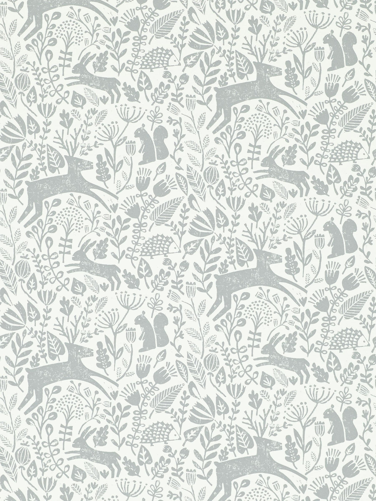 Scion Kelda wallpaper sample in pewter grey, UK version