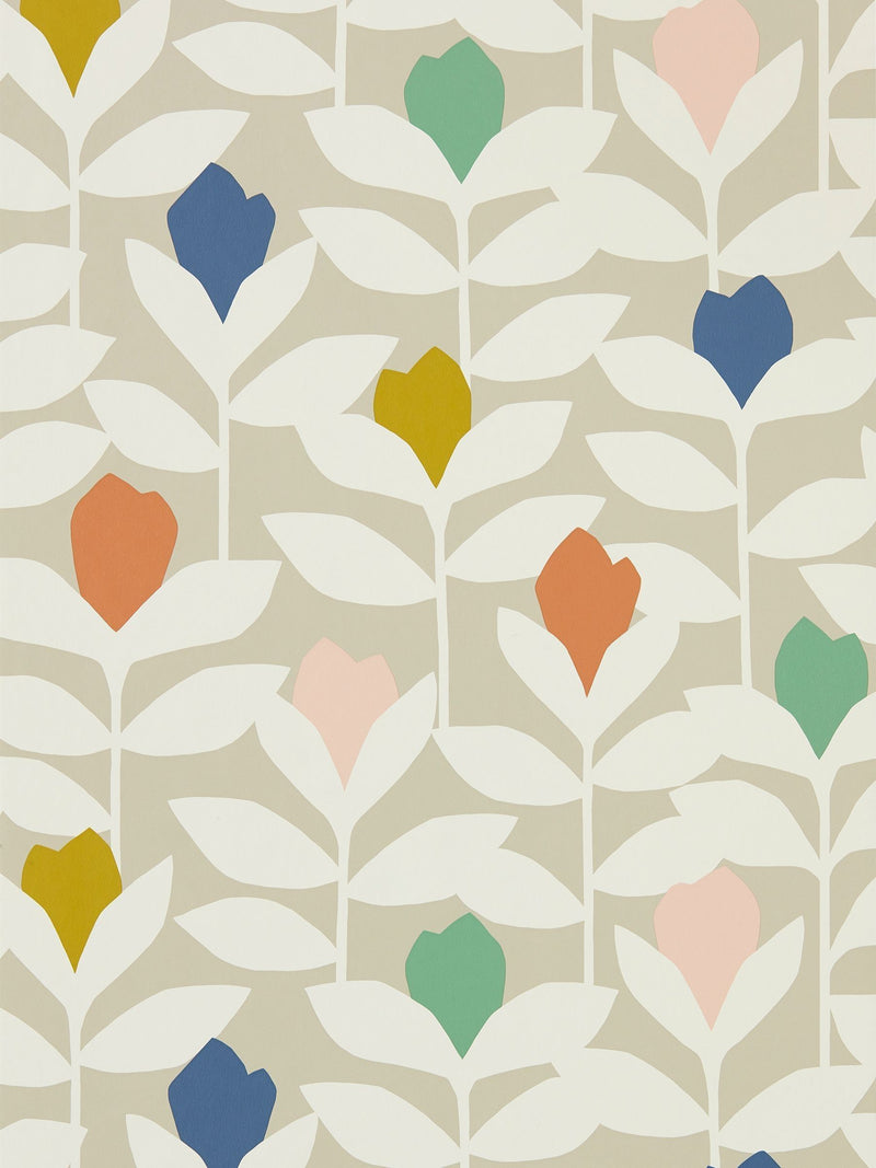 Scion Pink Padukka wallpaper sample, UK version