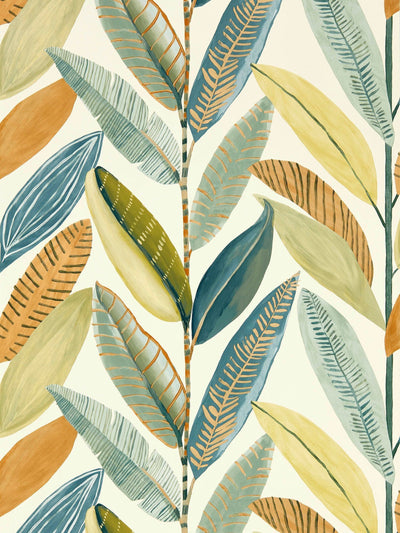 Next Scion Blue Hikkaduwa Leaves Wallpaper- Buy online at McGrocer