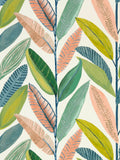 Scion Green Hikkaduwa wallpaper sample (British brand)
