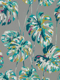 Harlequin Blue Kelapa wallpaper sample, imported from the UK