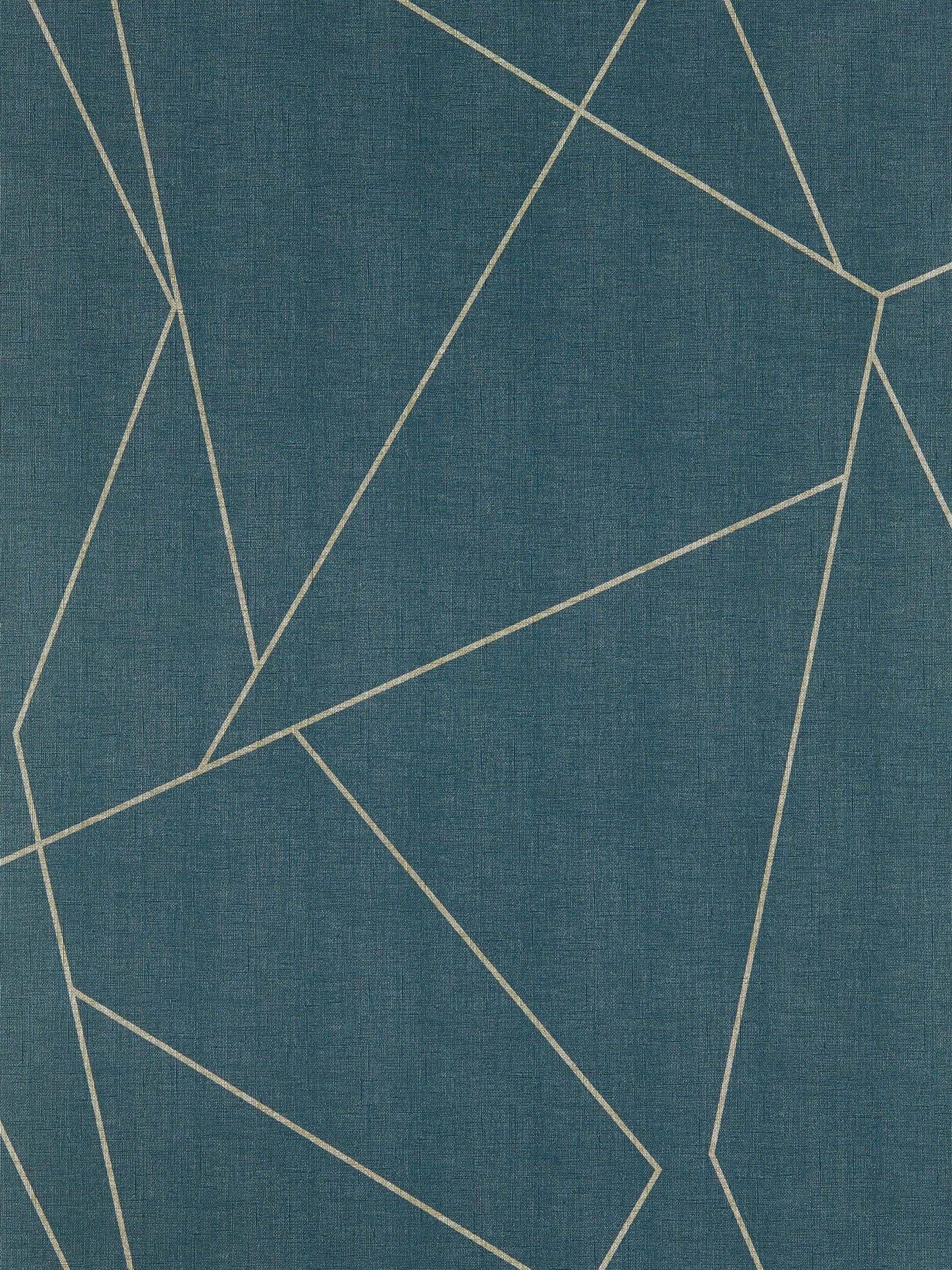 Harlequin Blue Parapet wallpaper sample with embossed linen texture - British product