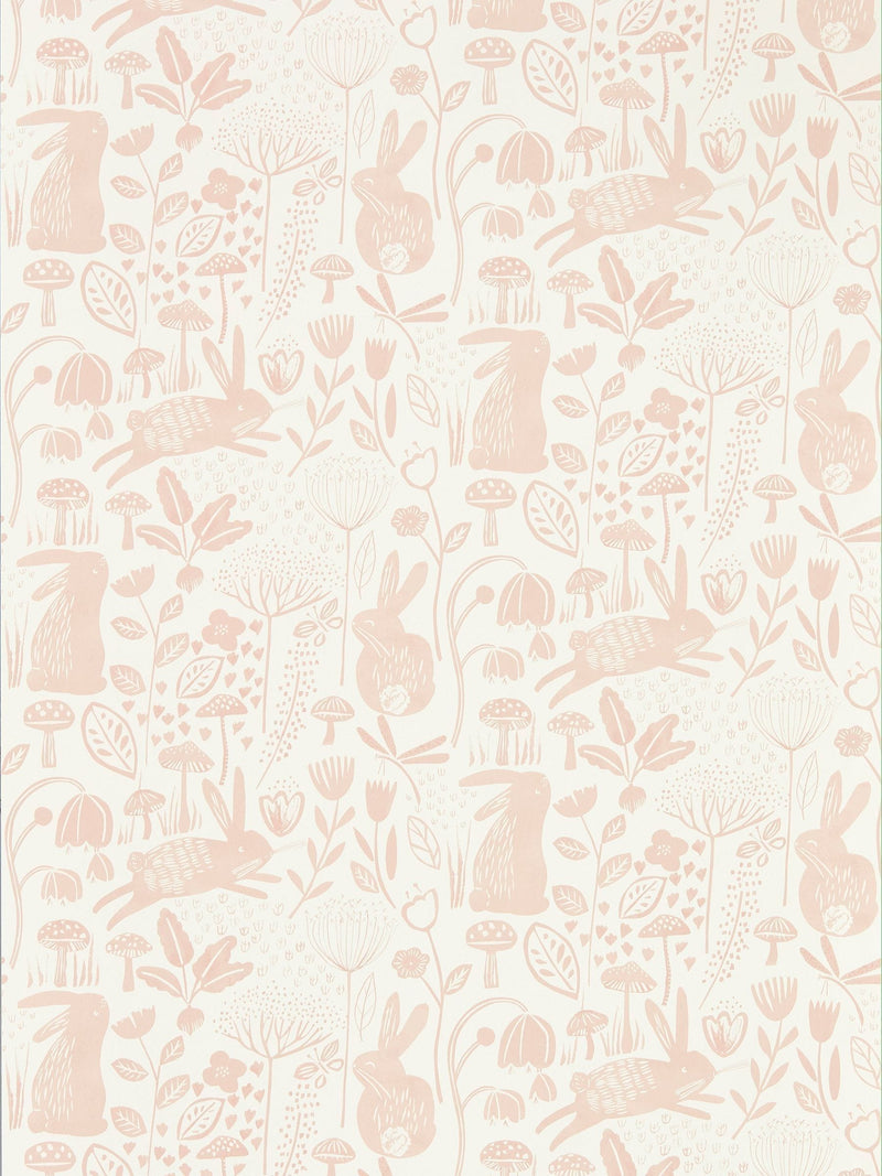 Harlequin Pink Into The Meadow children's wallpaper, UK version