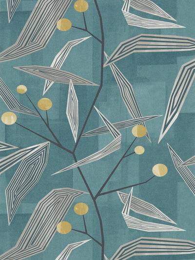 Next Harlequin Teal Entity Wallpaper Sample- Buy online at McGrocer