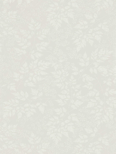 Next Sanderson Home Grey Spring Leaves Wallpaper- Buy online at McGrocer