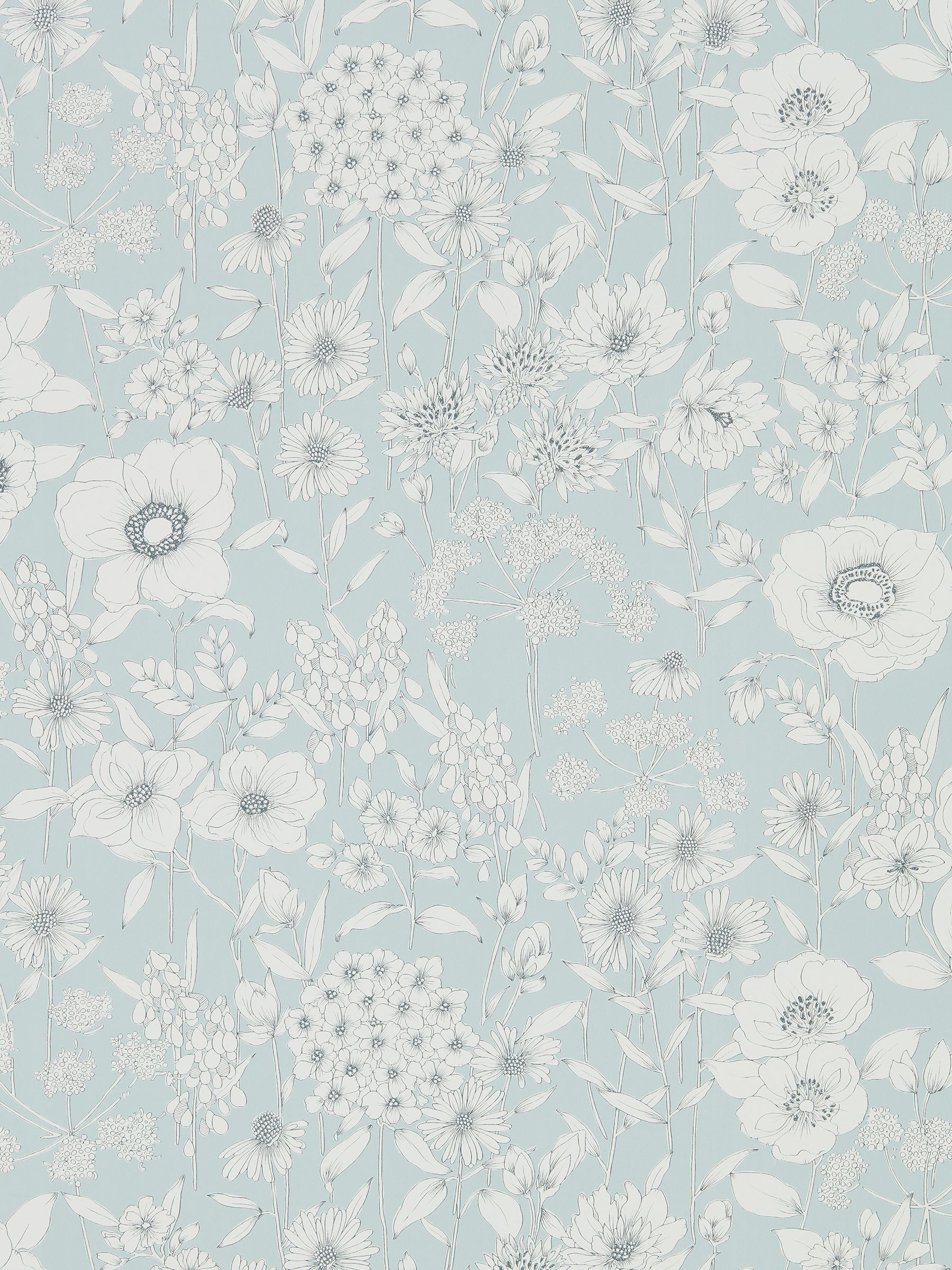 Sanderson Home Green Maelee wallpaper sample - British product