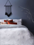Furn White Ghost Halloween 100% Tufted Cotton Duvet Cover and Pillowcase Set