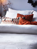 Furn White Ghost Halloween 100% Tufted Cotton Duvet Cover and Pillowcase Set