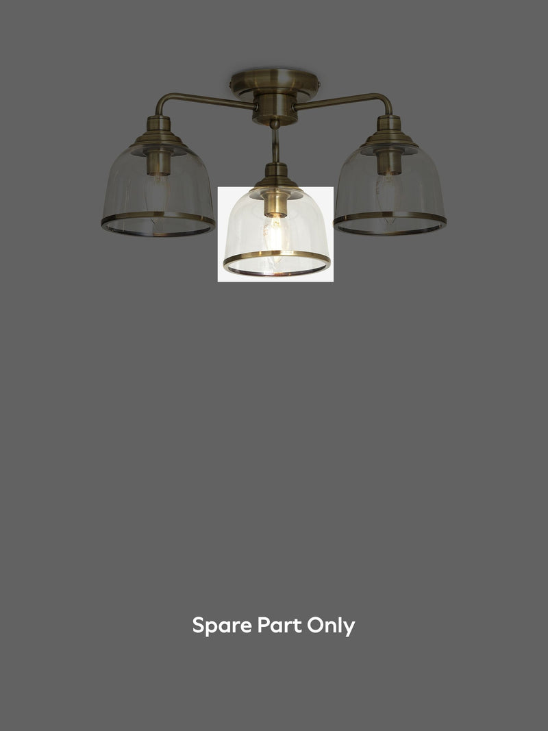Brass Gloucester spare shade 11cm height, imported from the UK