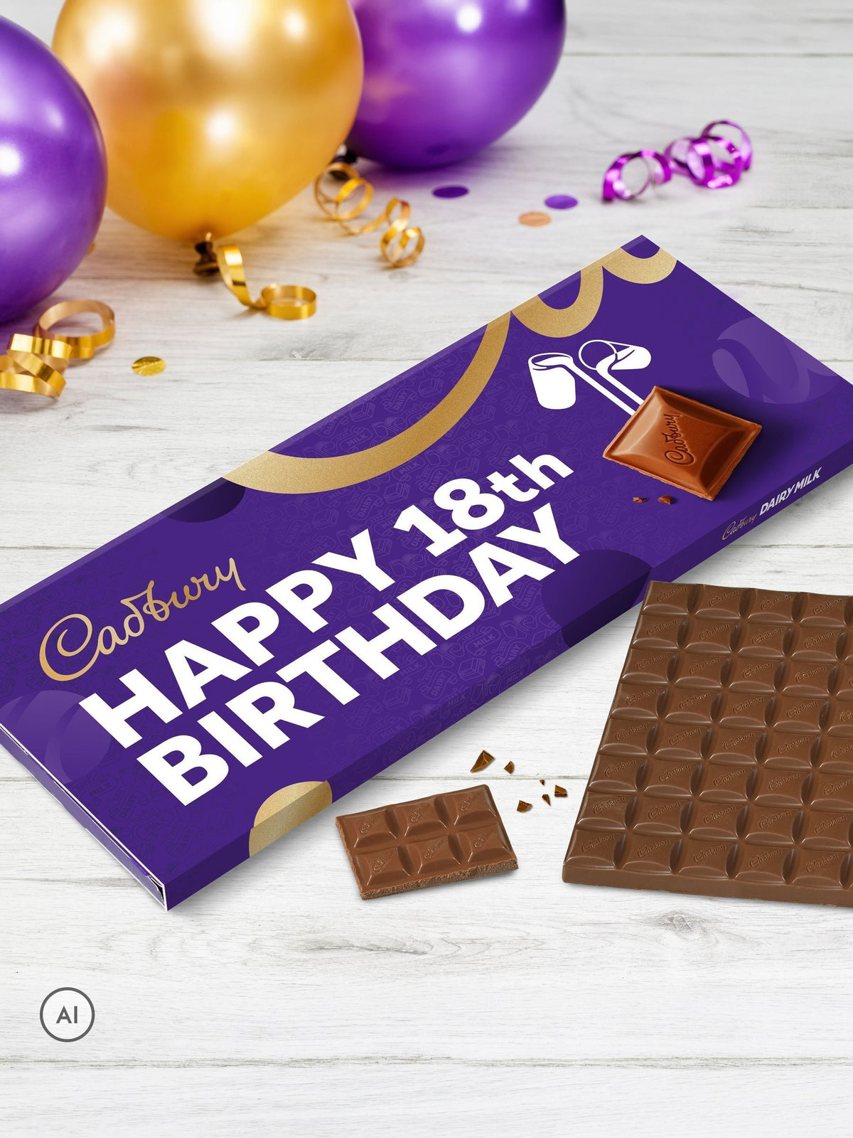 Cadbury Dairy Milk Giant 60th Birthday Chocolate Bar 850g