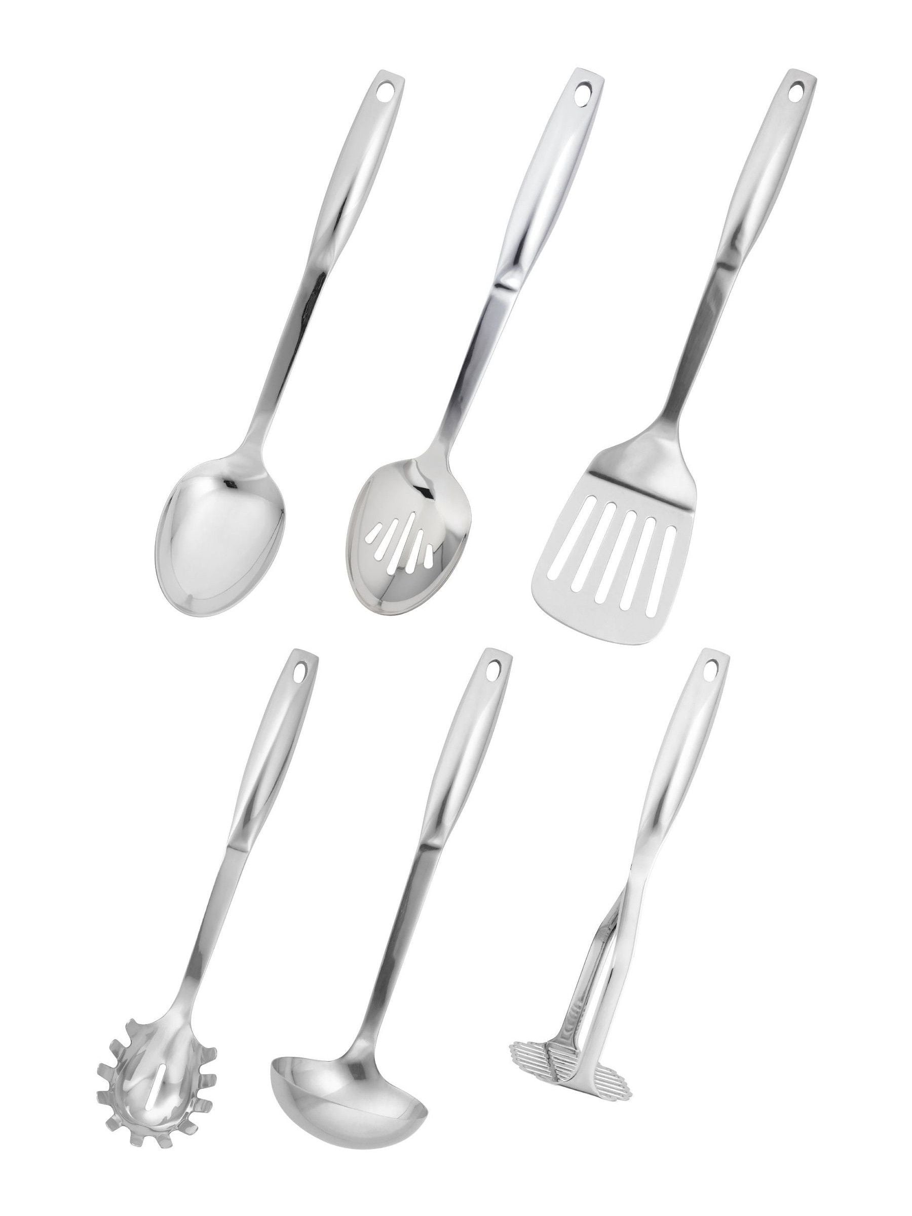 Stellar 6 Piece Silver Premium Kitchen Carousel Tool Set