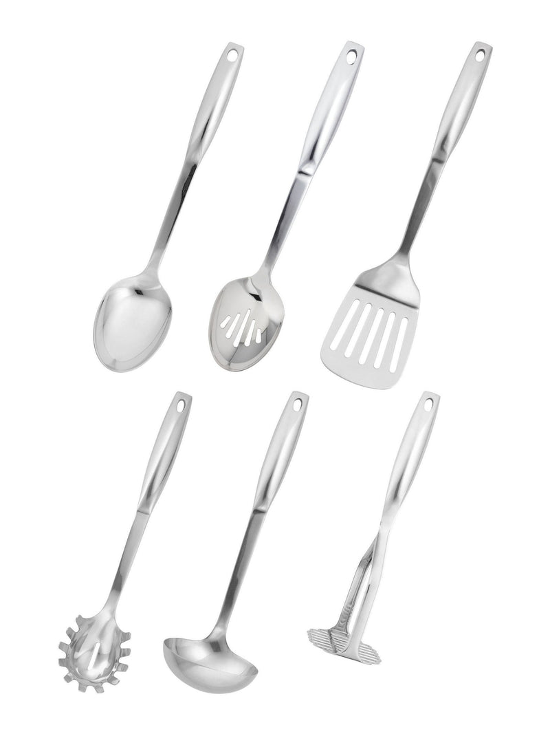 Stellar 6 Piece Silver Premium Kitchen Carousel Tool Set