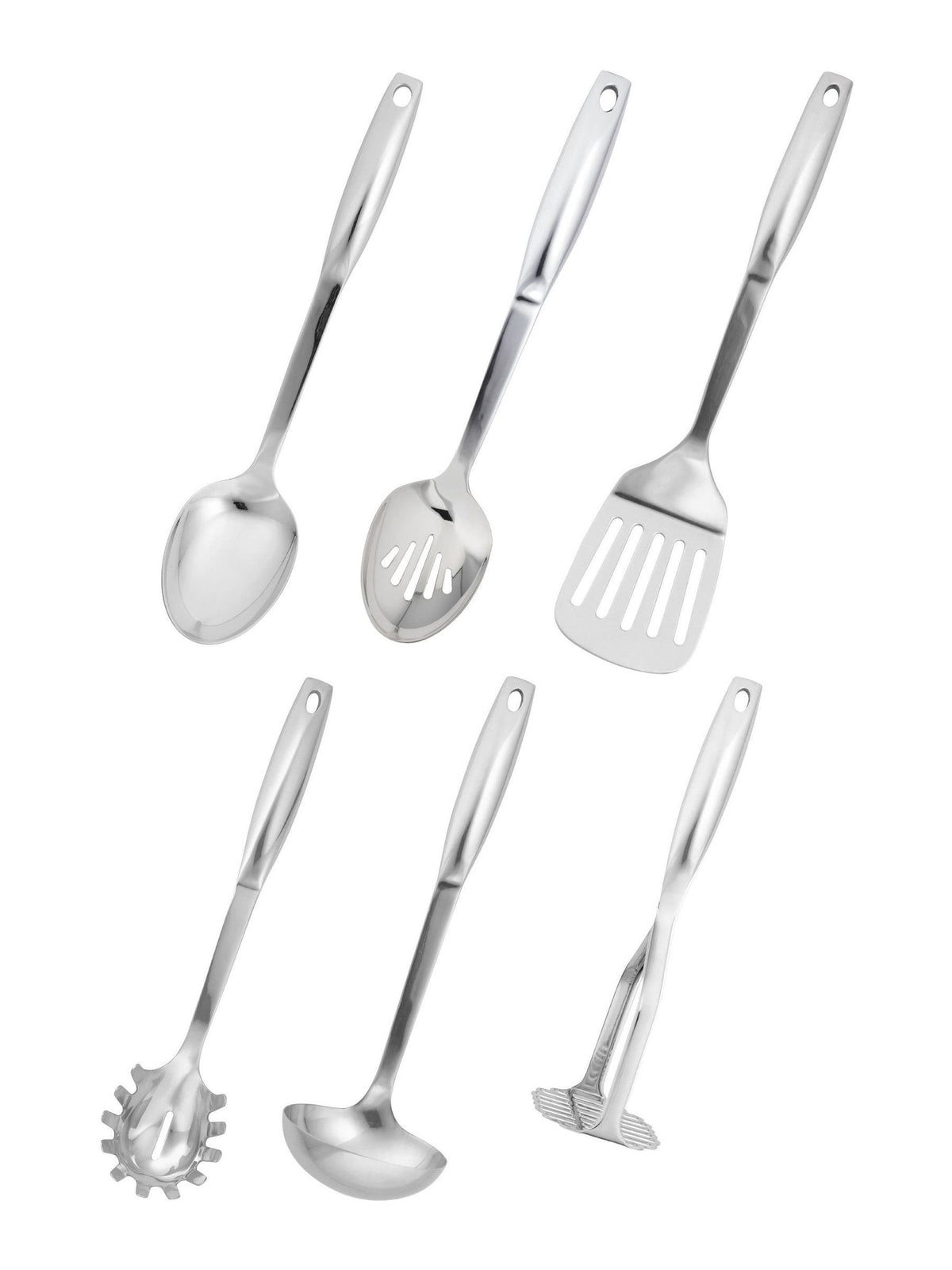Stellar 6 Piece Silver Premium Kitchen Carousel Tool Set