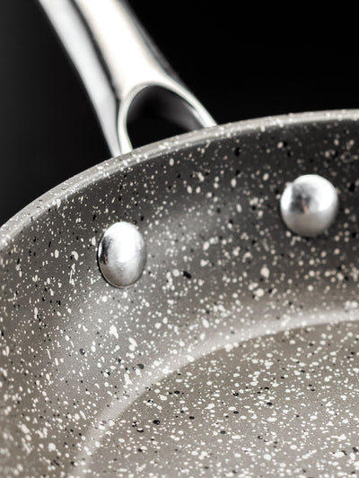 Next Stellar Grey Rocktanium Non Stick Wok 30cm- Buy online at McGrocer