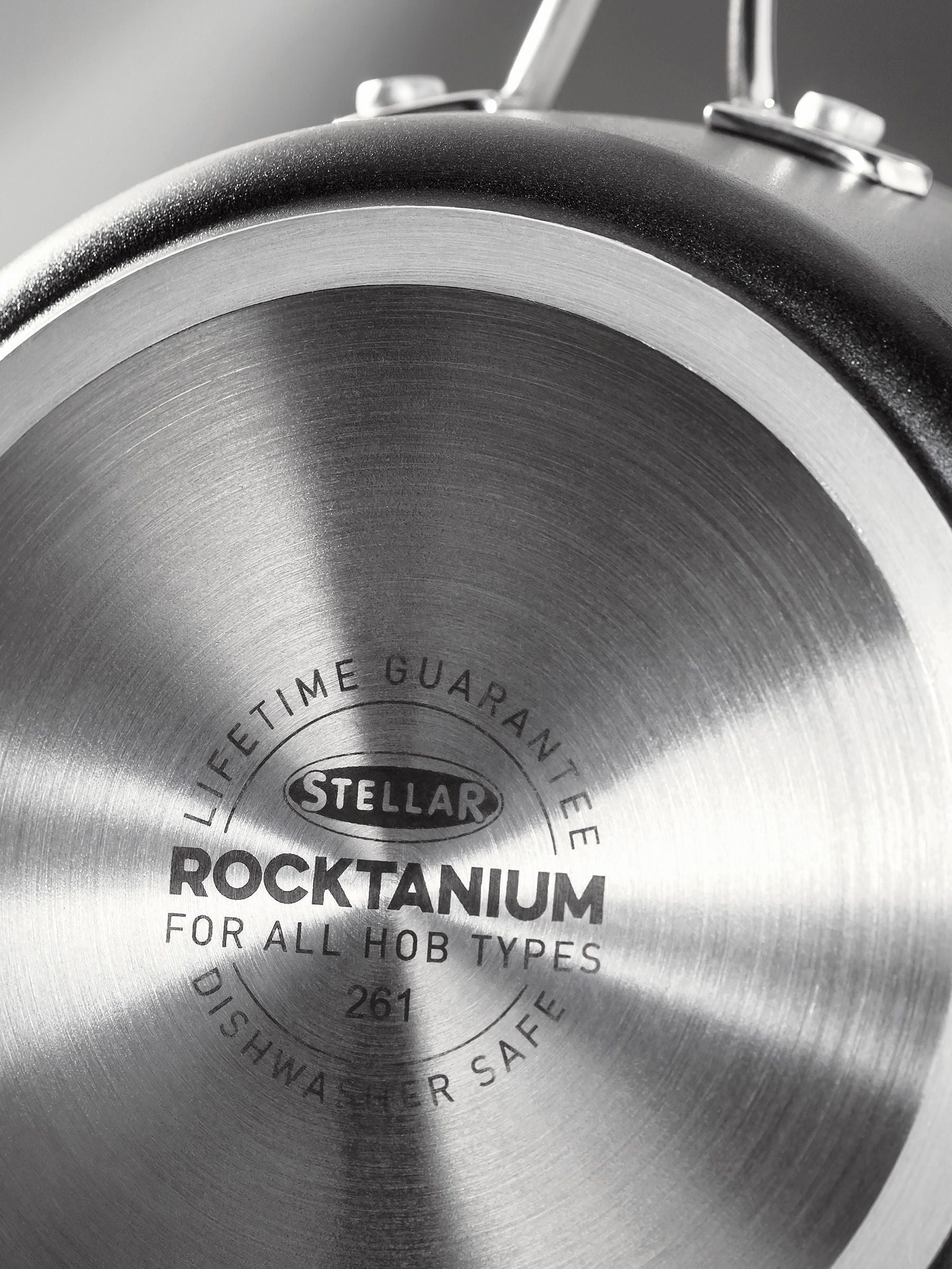 Stellar Grey Rocktanium frying pan 28cm (British brand)